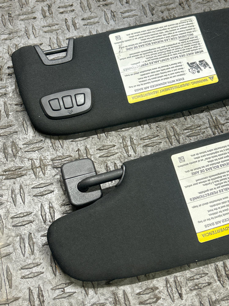2015-17 Ford Mustang GT OEM Sunvisor Pair- FOR CONVERTIBLE 312