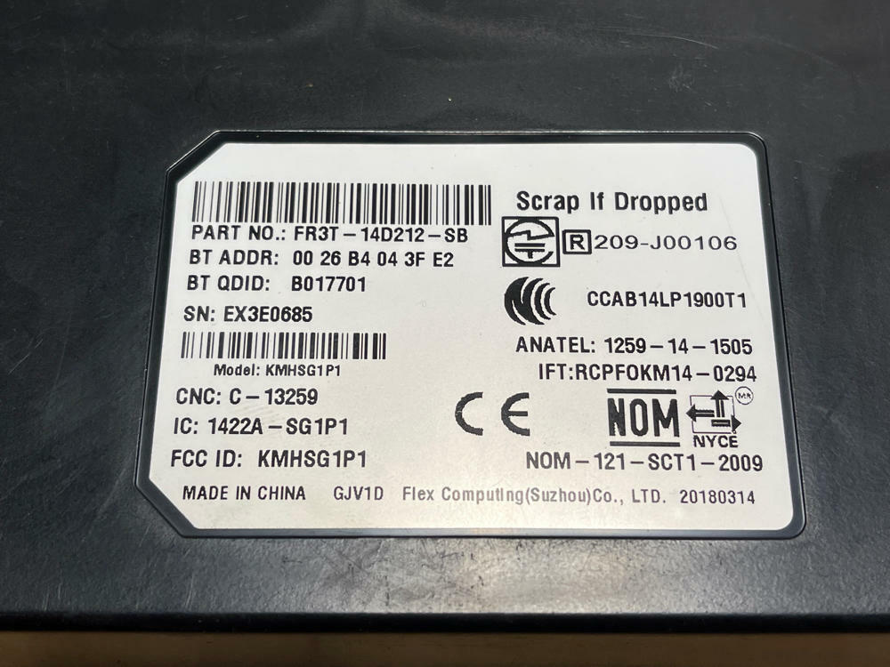 2018-23 Ford Mustang Sync3 Communication Module 195