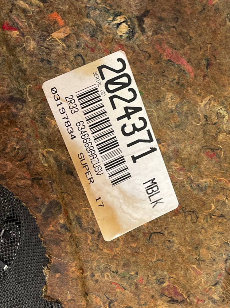 2003-04 Ford Mustang SVT Cobra Rear Package Tray 218