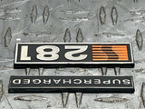 2001 Ford Mustang Saleen S281 Supercharged Trunk Badges 17K Miles 277