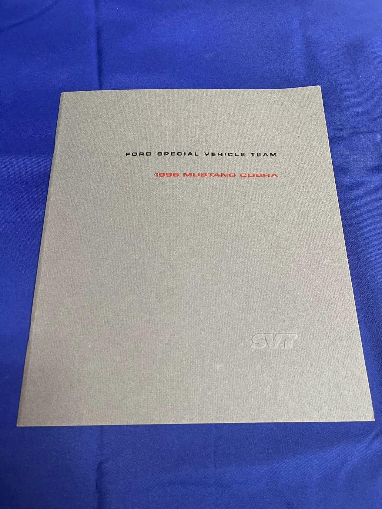 1996 SVT Cobra Dealer Brochure