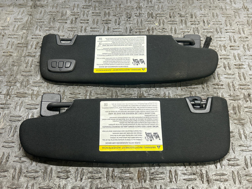 2015-17 Ford Mustang GT OEM Sunvisor Pair- FOR CONVERTIBLE 312