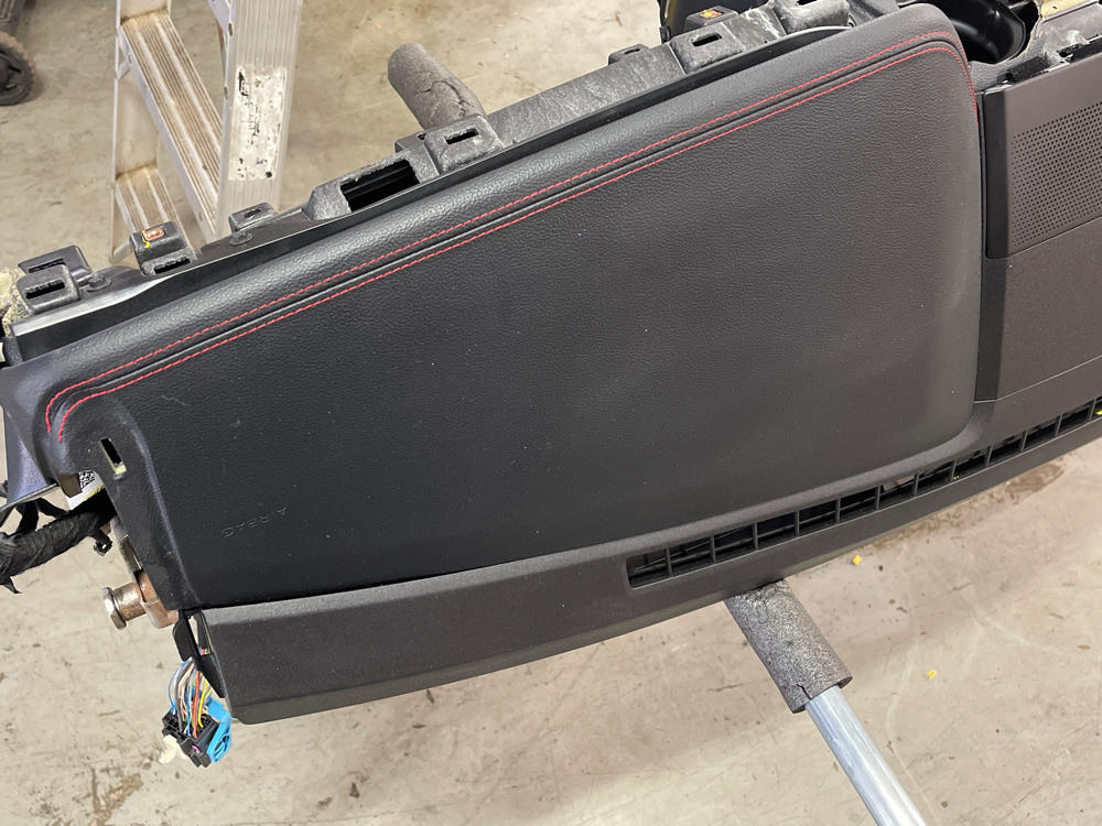 2018-23 Ford Mustang GT Premium Leather Dash- Red Stitching 310