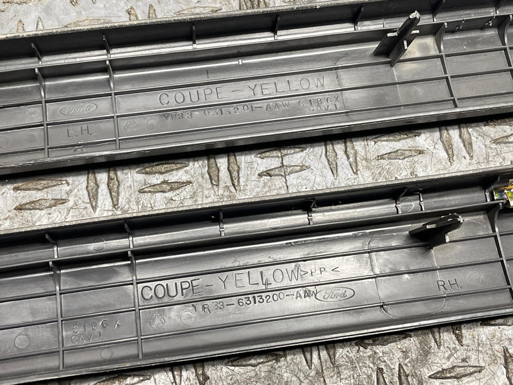 1999-04 Ford Mustang Roush GT Door Sills Pair- Dark Charcoal 293