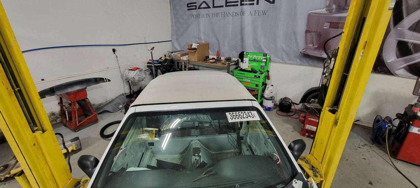 1999-04 Ford Mustang GT White Vinyl Convertible Top SVT Roush Saleen 150