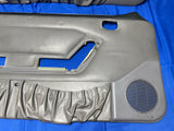 1987-93 Ford Mustang Coupe Opal Gray D6 Door Panels Left Right 157