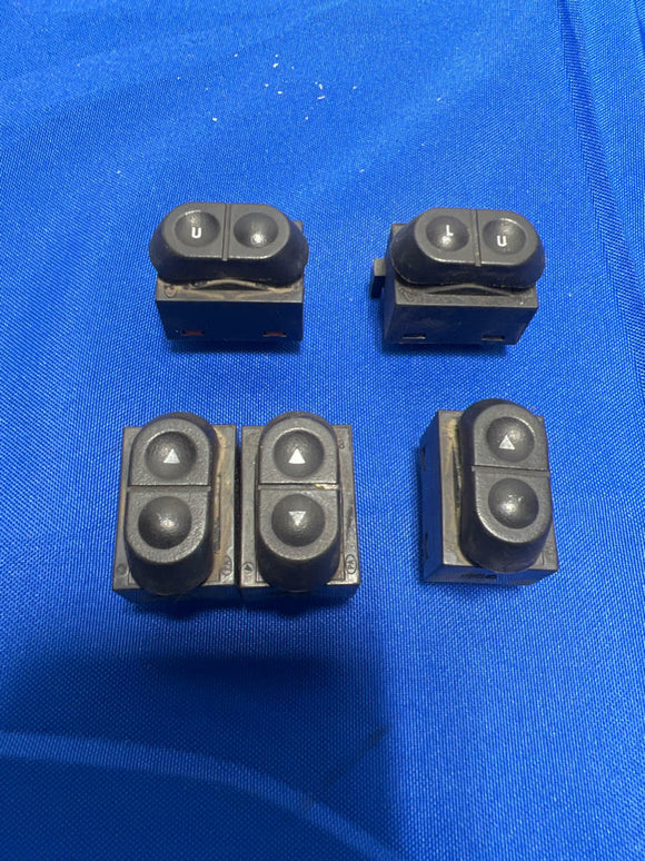 1987-93 Ford Mustang Coupe Window and Lock Buttons Switches Factory 157