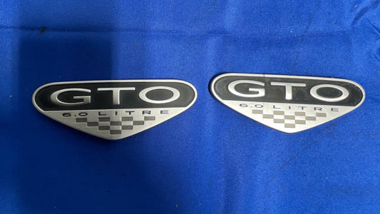 2005-06 Pontiac GTO 6.0 Fender Badges OEM 159