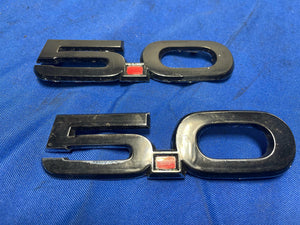 2018-23 Ford Mustang GT 5.0 Badges Pair 168
