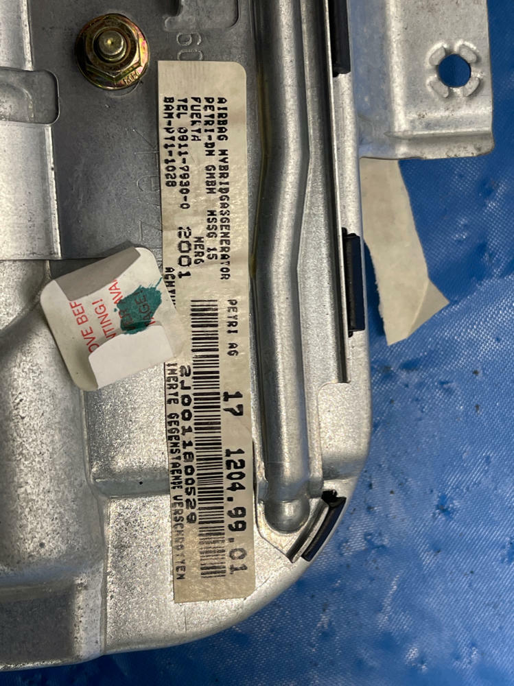 1999-02 Merecedes E55 AMG W210 Front Right Passenger Door Safety 156