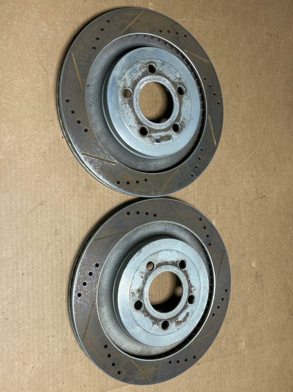 2015-23 Ford Mustang Rear Brake Rotors Pair 195