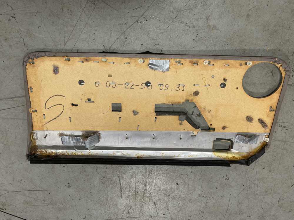 1987-93 Ford Mustang GT Driver Door Panel- Opal Grey 201