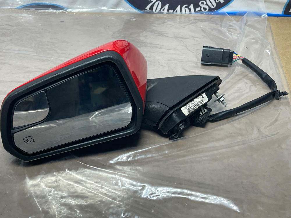 2015-23 Ford Mustang Driver LH Mirror PQ Race Red Heated Puddle 212