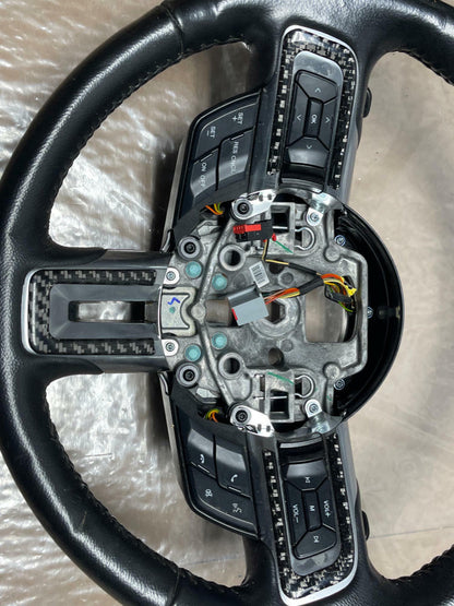 2015-17 Ford Mustang Leather Steering Wheel w/ Paddles- 6R80 214