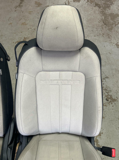 2015-23 Ford Mustang GT 5.0 Seats Cloth Front & Rear Beige 223