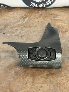 2015-23 Ford Mustang Head Light Knob & Trim Brushed Metal 265