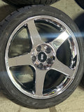 2003-04 Ford Mustang SVT Cobra Style 18" SVE 18x9 18x10 Nitto Tires