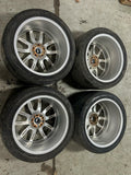 2015-23 Ford Mustang Shelby CS-5 Wheel Set- Chrome Powder, 19x11, 19x9.5