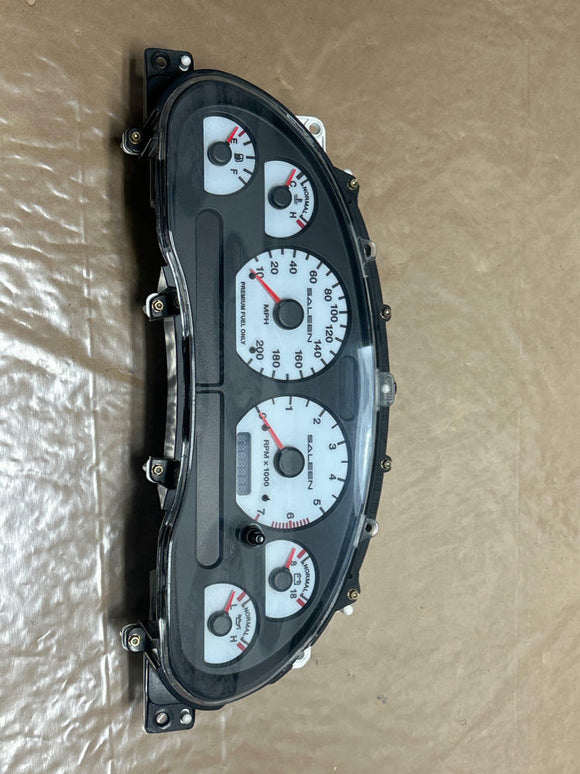 1999-04 Ford Mustang GT Saleen 200 MPH Cluster- 104k Showing, 245