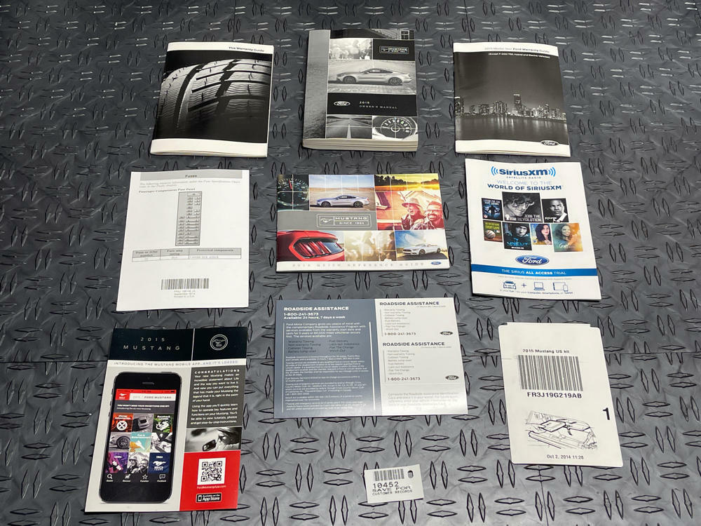 2015 Ford Mustang GT Owner's Manual/Press Kit 269