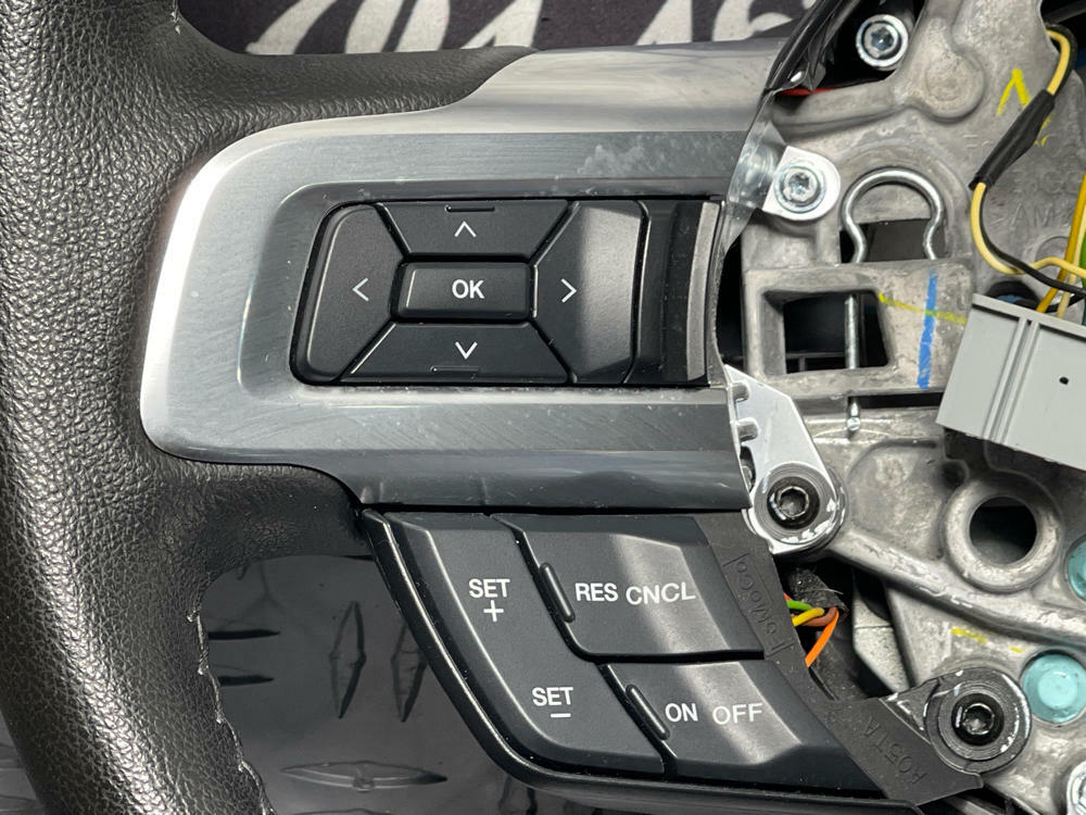 2015-17 Ford Mustang GT Premium Leather Steering Wheel- HEATED, M/T 269
