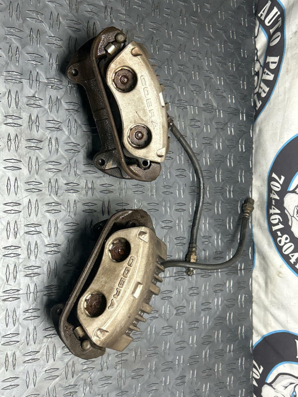 2003-04 Ford Mustang SVT Cobra OEM Front Brakes Calipers Brackets Lines 272