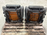 1987-1989 Spec Mustang GT Front Opal Grey Tweed Sport Seats Pair 273