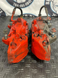 2015-2023 Ford Mustang Base Front Brake Calipers Pair- Painted Comp. Orange 258