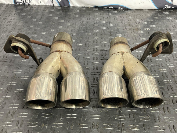 2015-23 Ford Mustang GT Quad Exhaust Tips Set LH RH 274