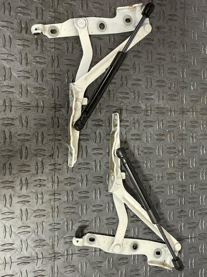 2011-12 Ford Mustang Performance White Hood Hinges Pair LH RH 266