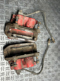 2001 Ford Mustang Bullitt Front Brake Caliper Pair (Red, made by PBR) 271