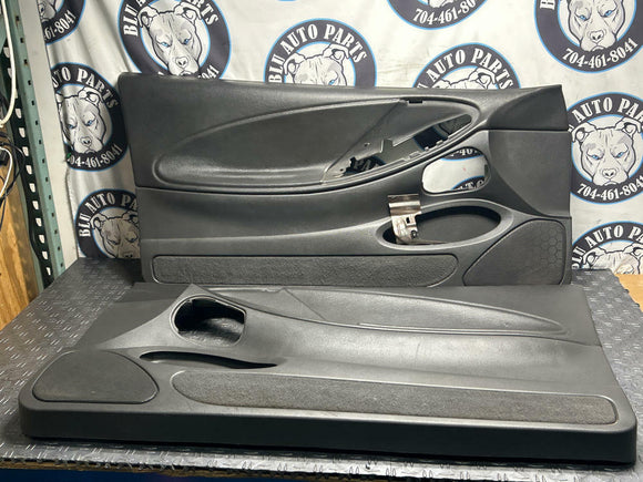 1999-04 Ford Mustang Dark Charcoal Interior Door Panels Pair- Fits All Trim 283