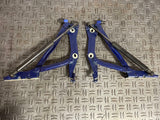 2015-23 Ford Mustang Hood Hinges Pair Deep Impact Blue 278