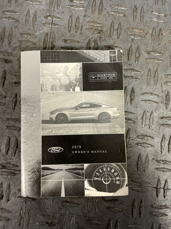 2015 Ford Mustang GT Owners Manual- Manual Only, NOT COMPLETE 278