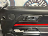 2015-23 Ford Mustang GT Passenger RH Leather Door Panel Show Stopper Red 279