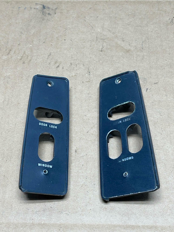 1987-93 Ford Mustang LX Window Switch Trim Bezels Pair 209