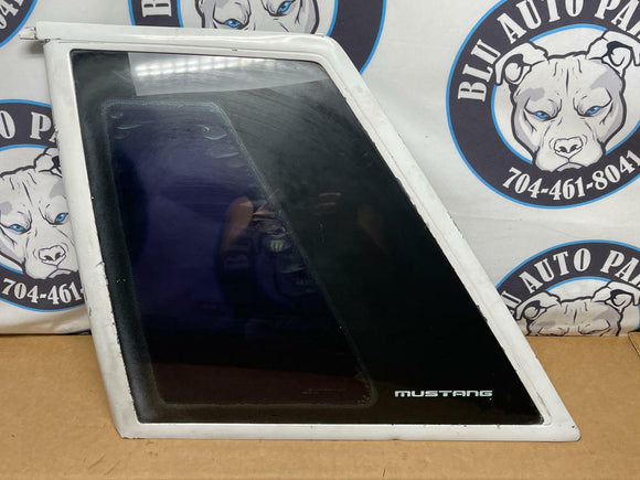 1987-93 Ford Mustang LX Driver LH Notchback Quarterwindow w/ OEM Glass 209