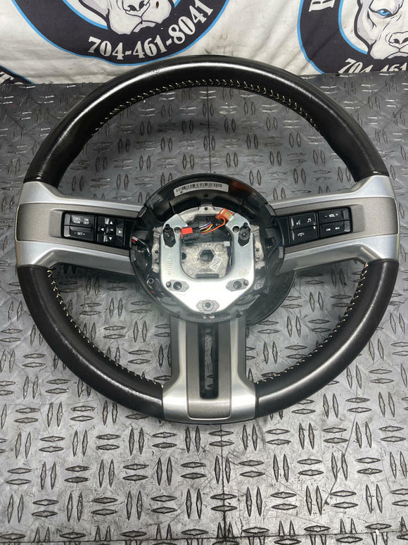 2011-14 Ford Mustang GT Leather Steering Wheel- VERY NICE, 42k Miles 281
