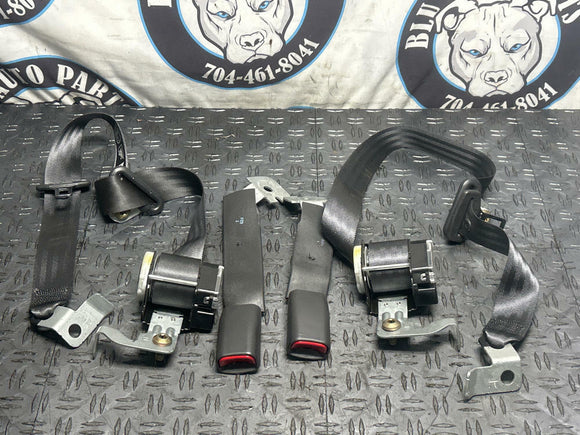 1999-04 Ford Mustang Dark Charcoal Rear Seat Belts Pair 284