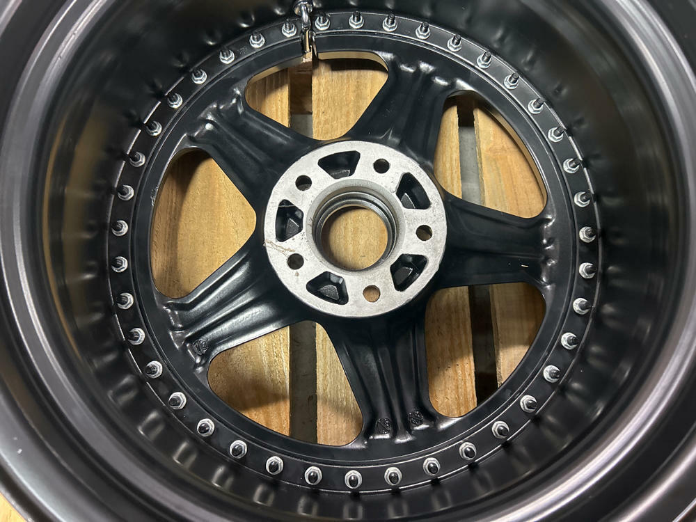 Stern Face II Three Piece Wheels- 17x9.5, Powdercoated Black