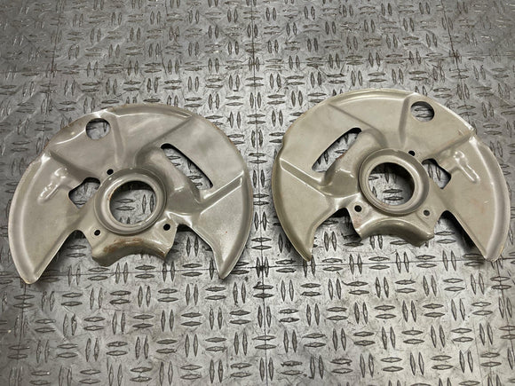 1987-93 Ford Mustang Front Dust Shields- PowederCoated Grey 285