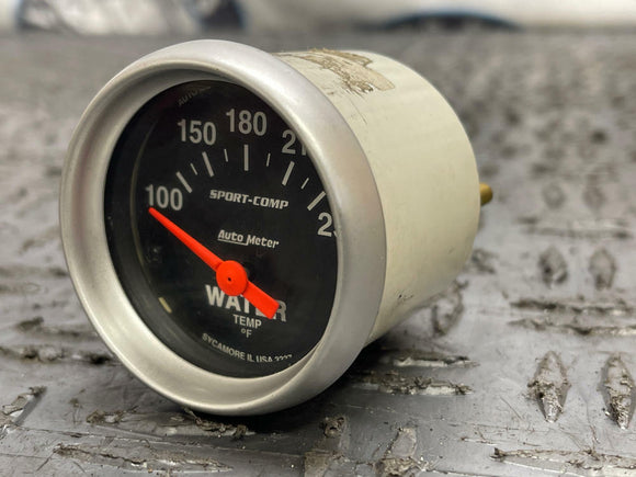 AutoMeter SportComp Water Temp Gauge- Black 285