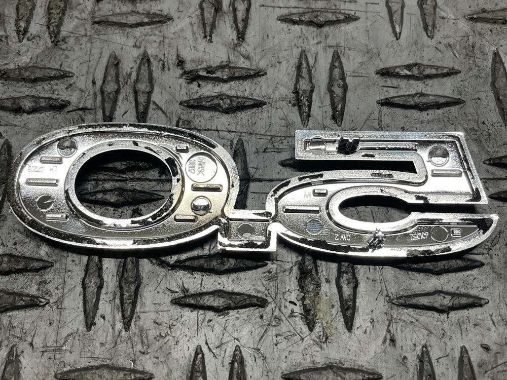 2015-23 Ford Mustang GT 5.0 Fender Badge Pair- CHROME 285