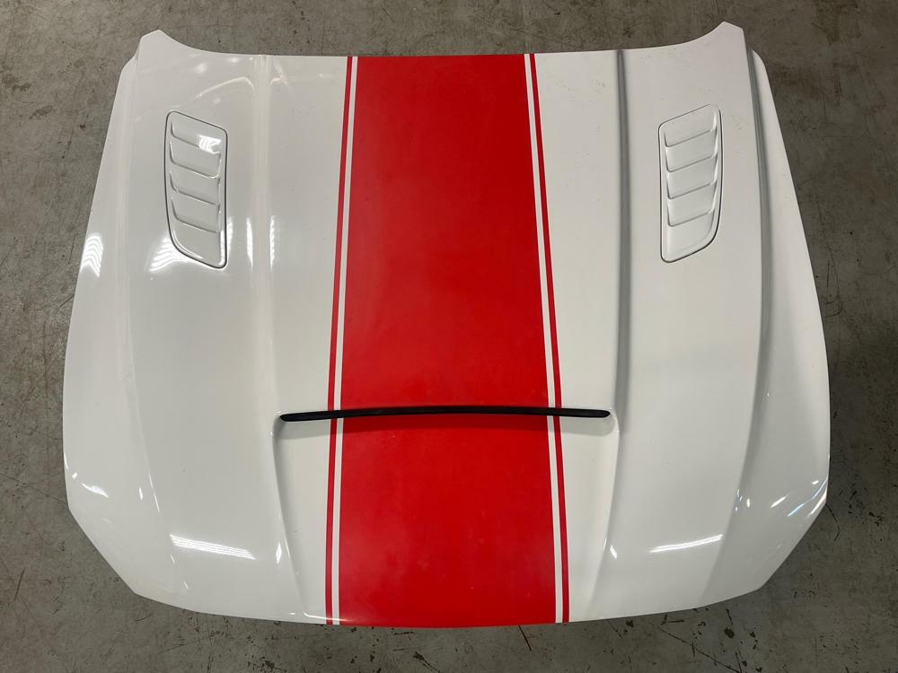2018-23 Ford Mustang Cervini Ram Air Hood (Functional)- Paint Code YZ 279