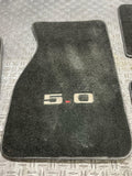 1987-93 Ford Mustang Aftermarket Black Floor Mats Set 117k Miles 289