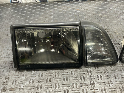 1987-93 Ford Mustang Aftermarket Headlights (5 Pieces, 1 Missing) 117k Miles 289