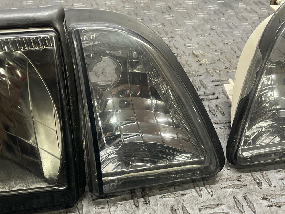1987-93 Ford Mustang Aftermarket Headlights (5 Pieces, 1 Missing) 117k Miles 289