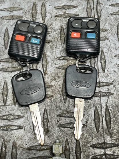 1999-04 Ford Mustang Roush GT Ignition Cylinder w/ 2 Keys & Fobs 293