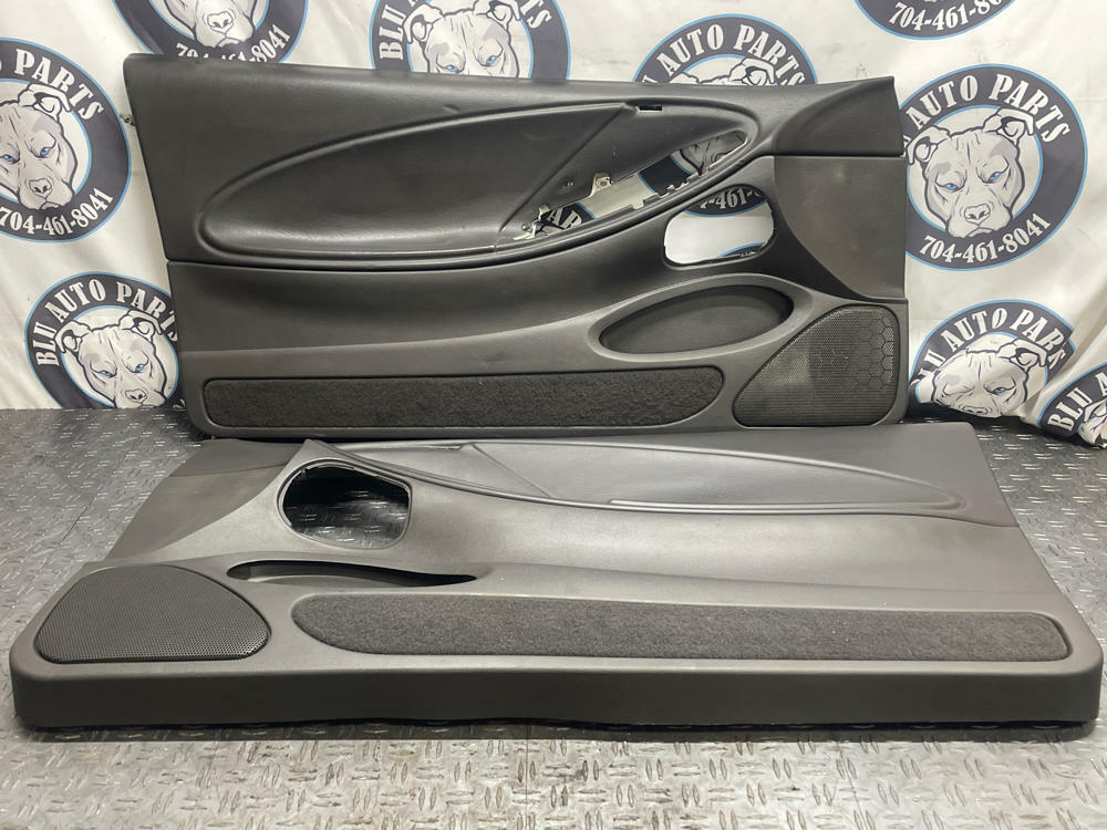 2003-04 Ford Mustang SVT Cobra OEM Door Panels Pair- Dark Charcoal 295
