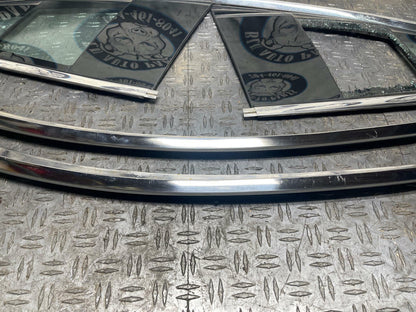 2015-23 Ford Mustang GT 50th Anniversary Quarter Glass & Chrome Trim Set 297